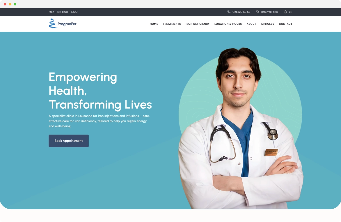 PragmaFer website preview
