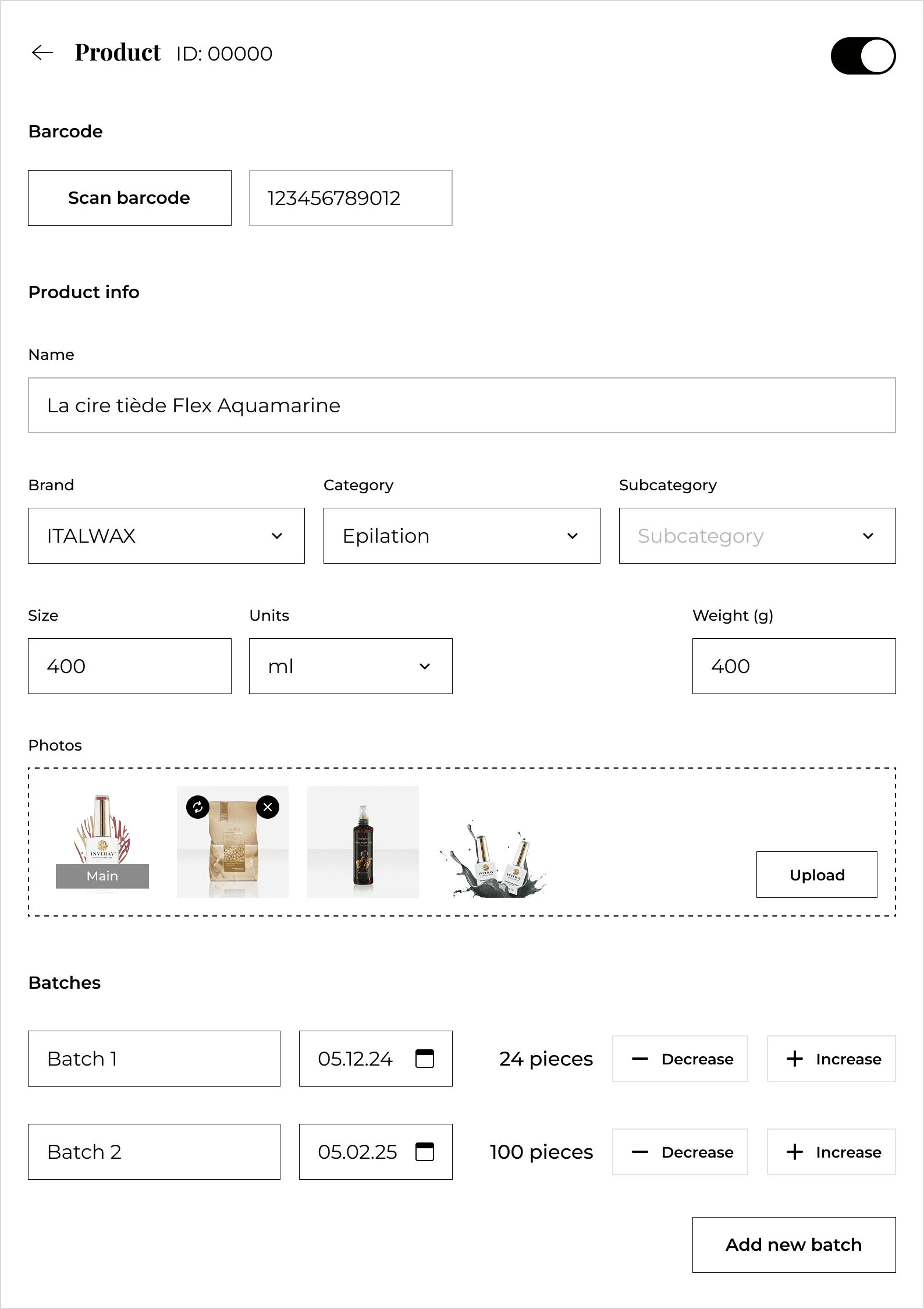 Privilege Esthetic admin panel